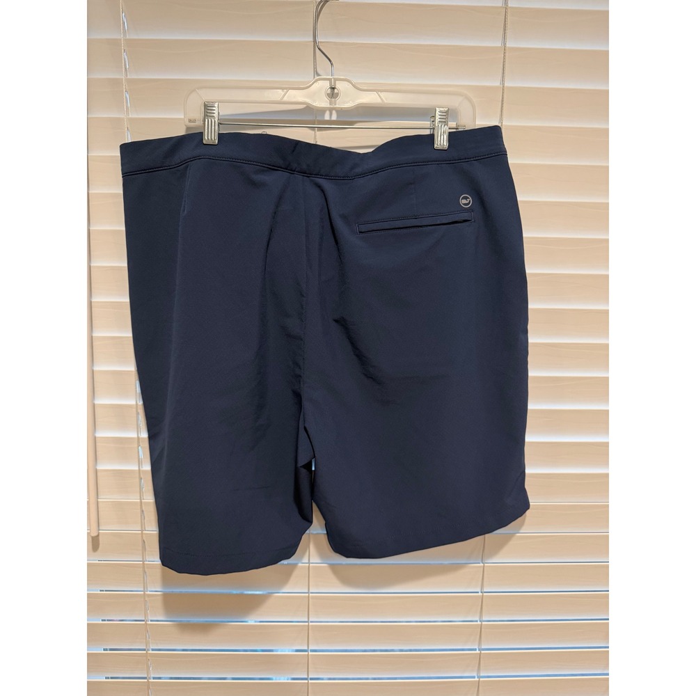 Vineyard Vines Performance Shorts Mens 38 Navy Blue Golf Stretch Flat Front 8in - Picture 4 of 5